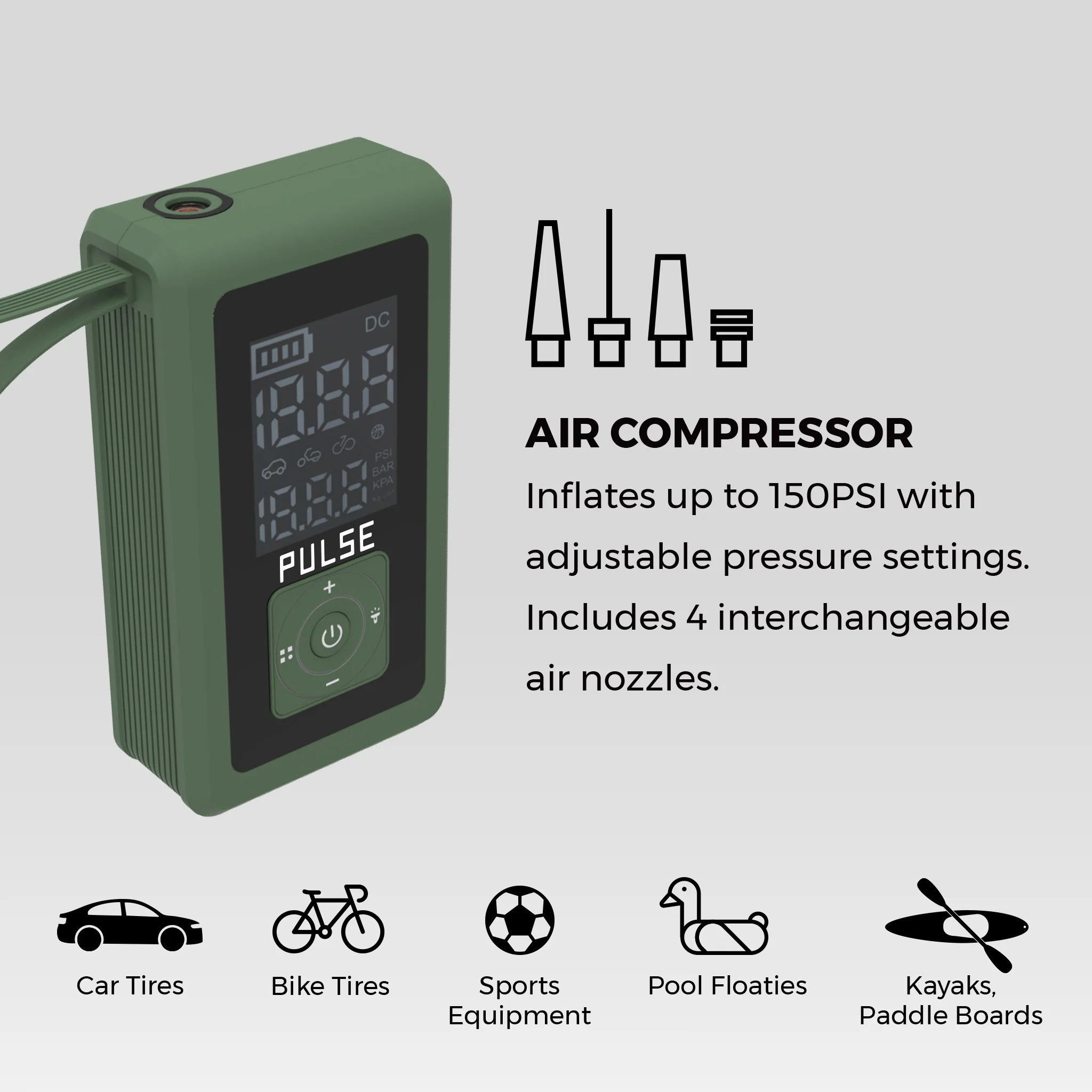 Duo Pack - Jump Portable Car Jump Starter with Air Compressor - Image 25