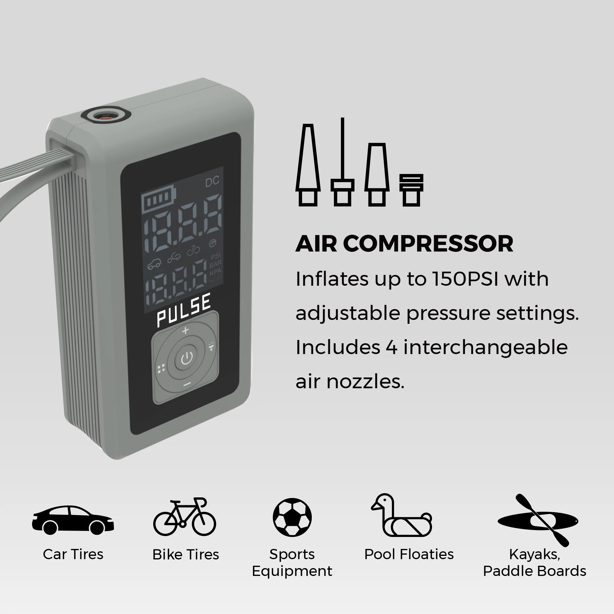 Duo Pack - Jump Portable Car Jump Starter with Air Compressor - Image 58