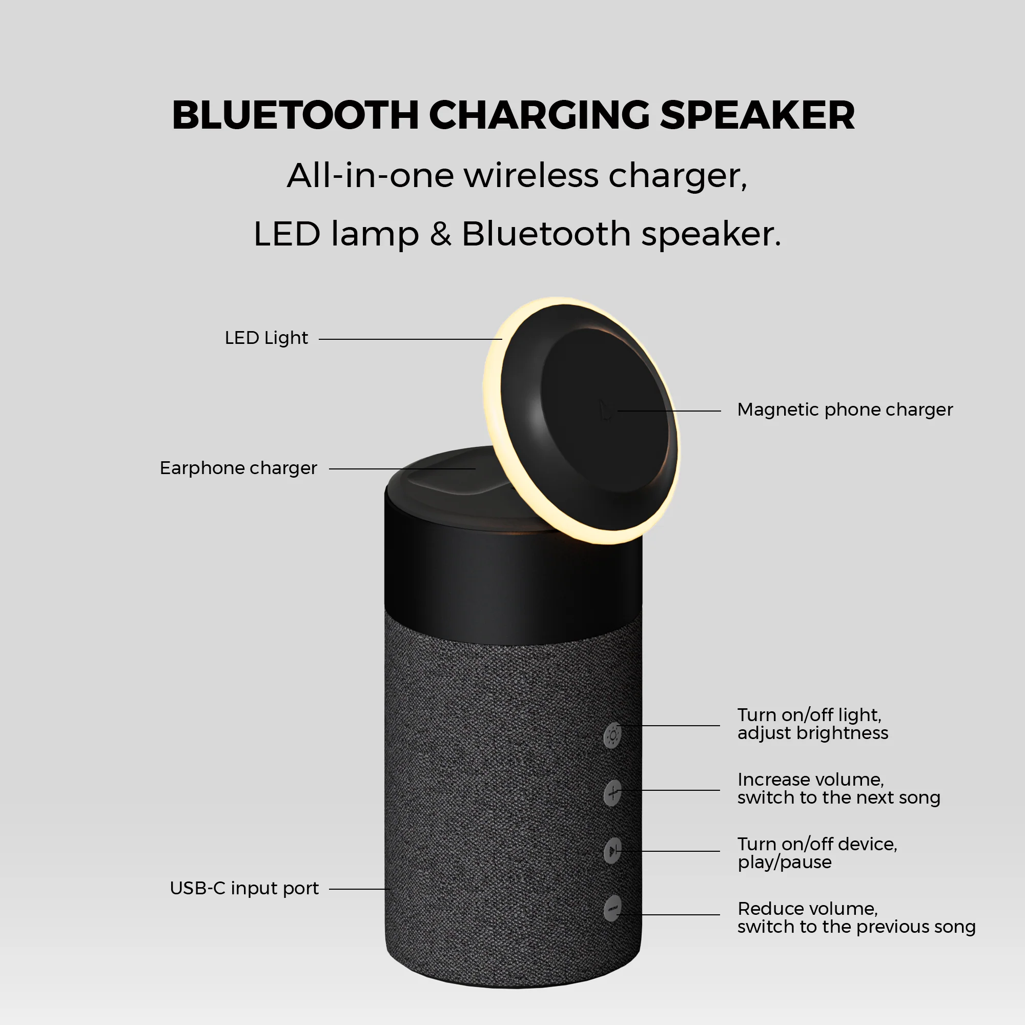 Halo Bluetooth Charging Speaker - Image 15