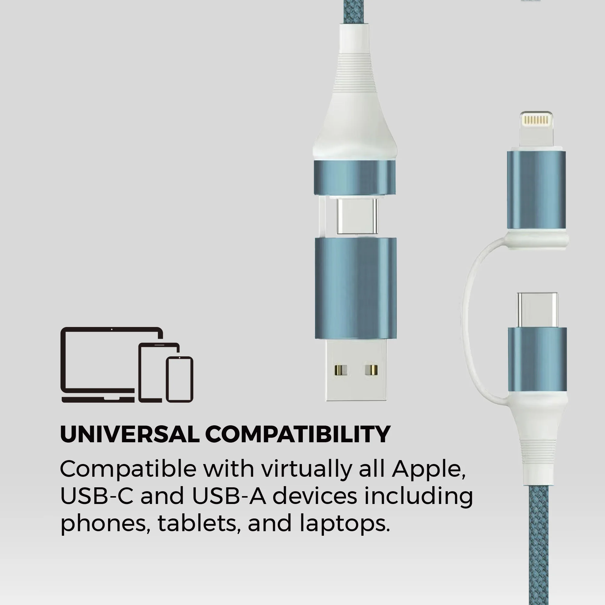 Super Pack - 4-in-1 Universal Fast Charging Cables - Image 3