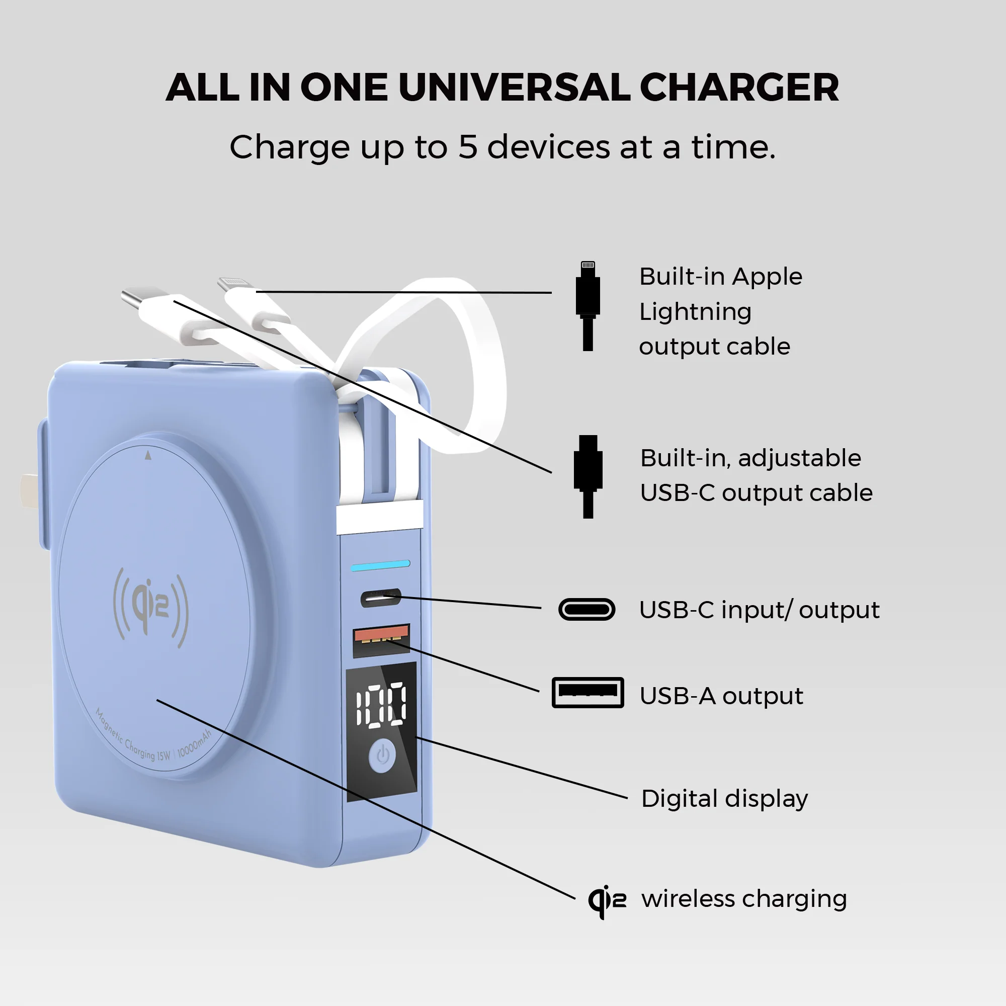 Universe 5-in-1 Power Bank & Charger - Image 20