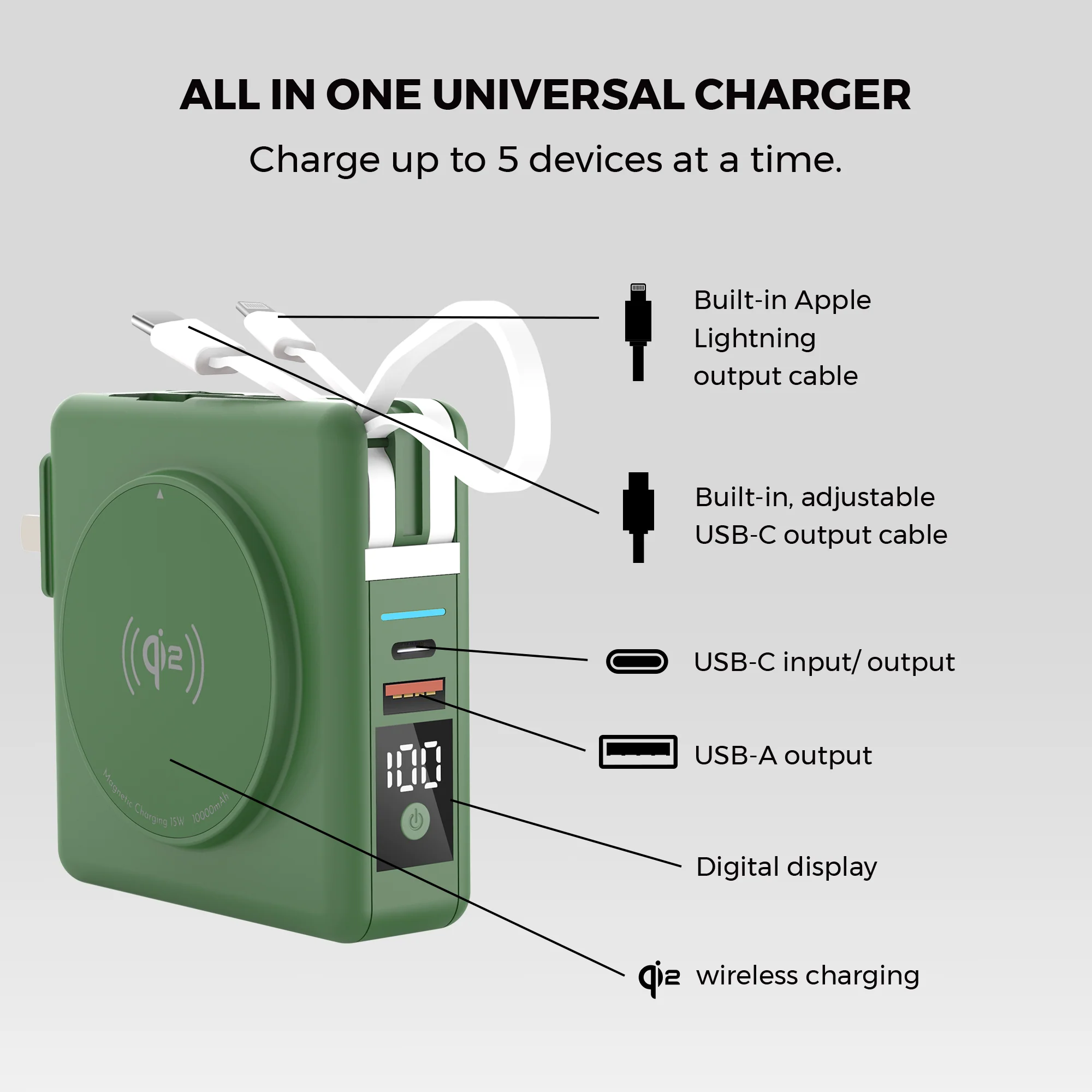 Universe 5-in-1 Power Bank & Charger - Image 37