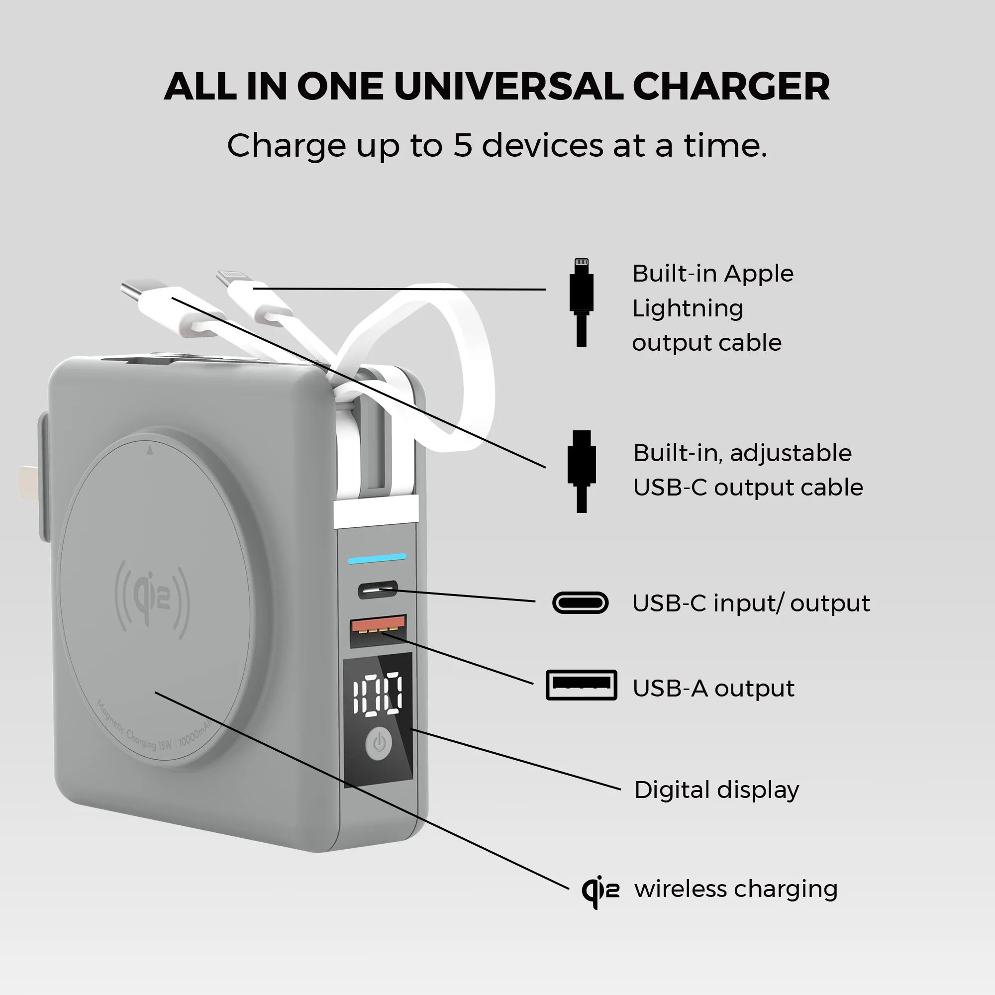Universe 5-in-1 Power Bank & Charger - Image 46